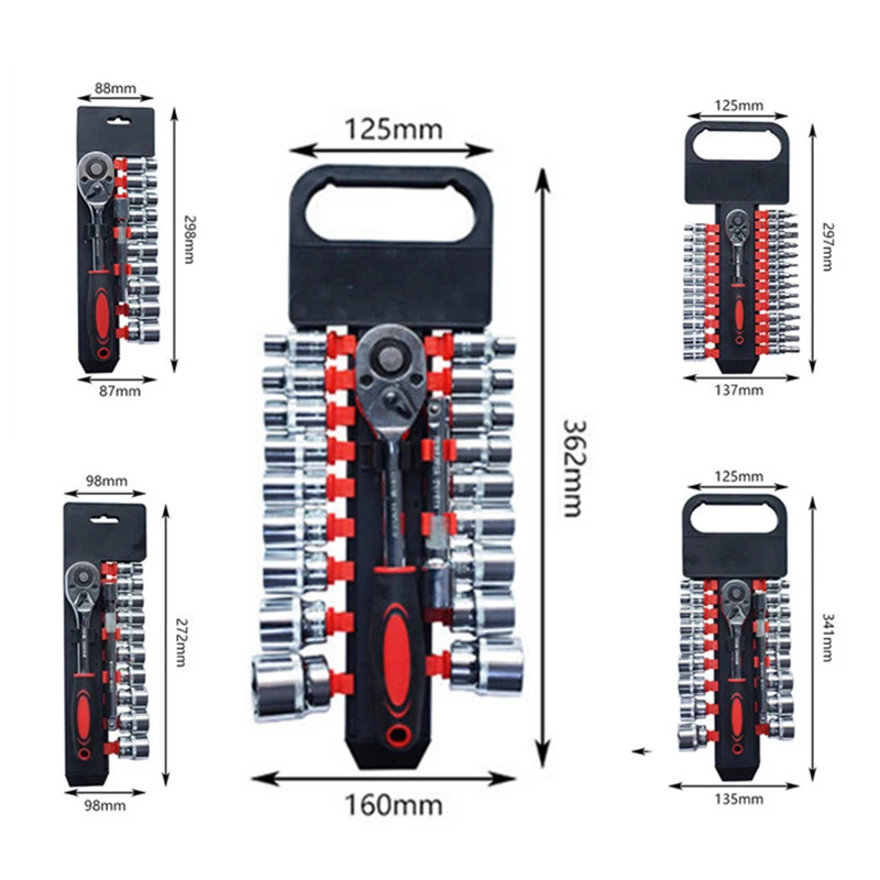 

Set Multi-functional Versatile Convenient Durable Efficient Affordable Ratcheting Wrench Set Home Professional-grade Easy-to-use