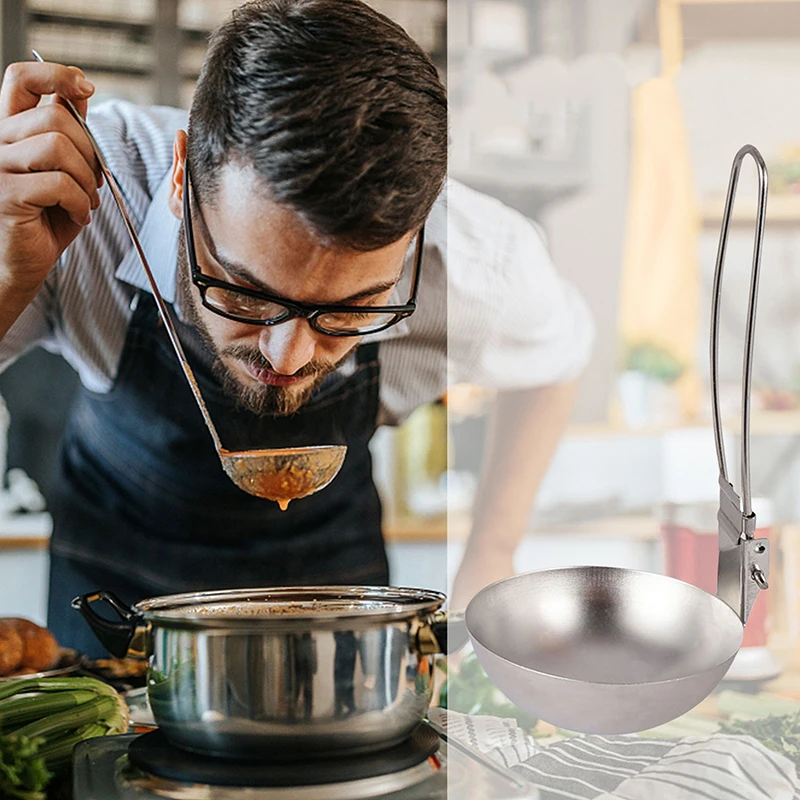 

Кухонная утварь для кемпинга, кухонная утварь для кемпинга, складная кухонная утварь для приготовления пищи, из нержавеющей стали, со шлице...