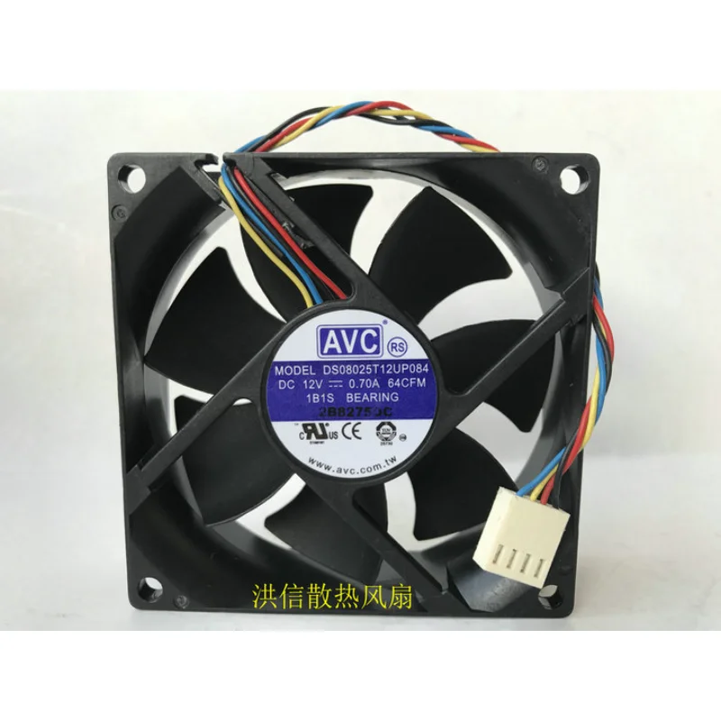 Новый Кулер Для процессора вентилятор для AVC DS08025T12UP084 DC 12V 0.70A 8025 80*80*25 мм охлаждающий вентилятор