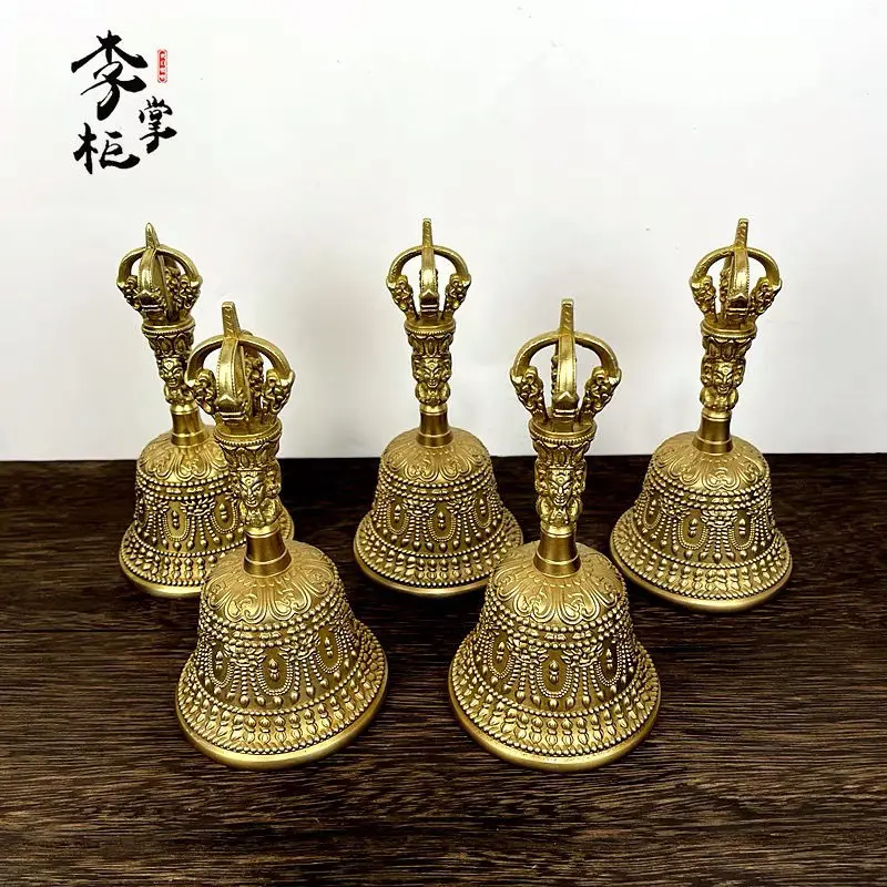 Медный колокольчик Чистая медь Тибетский волшебный инструмент Великий