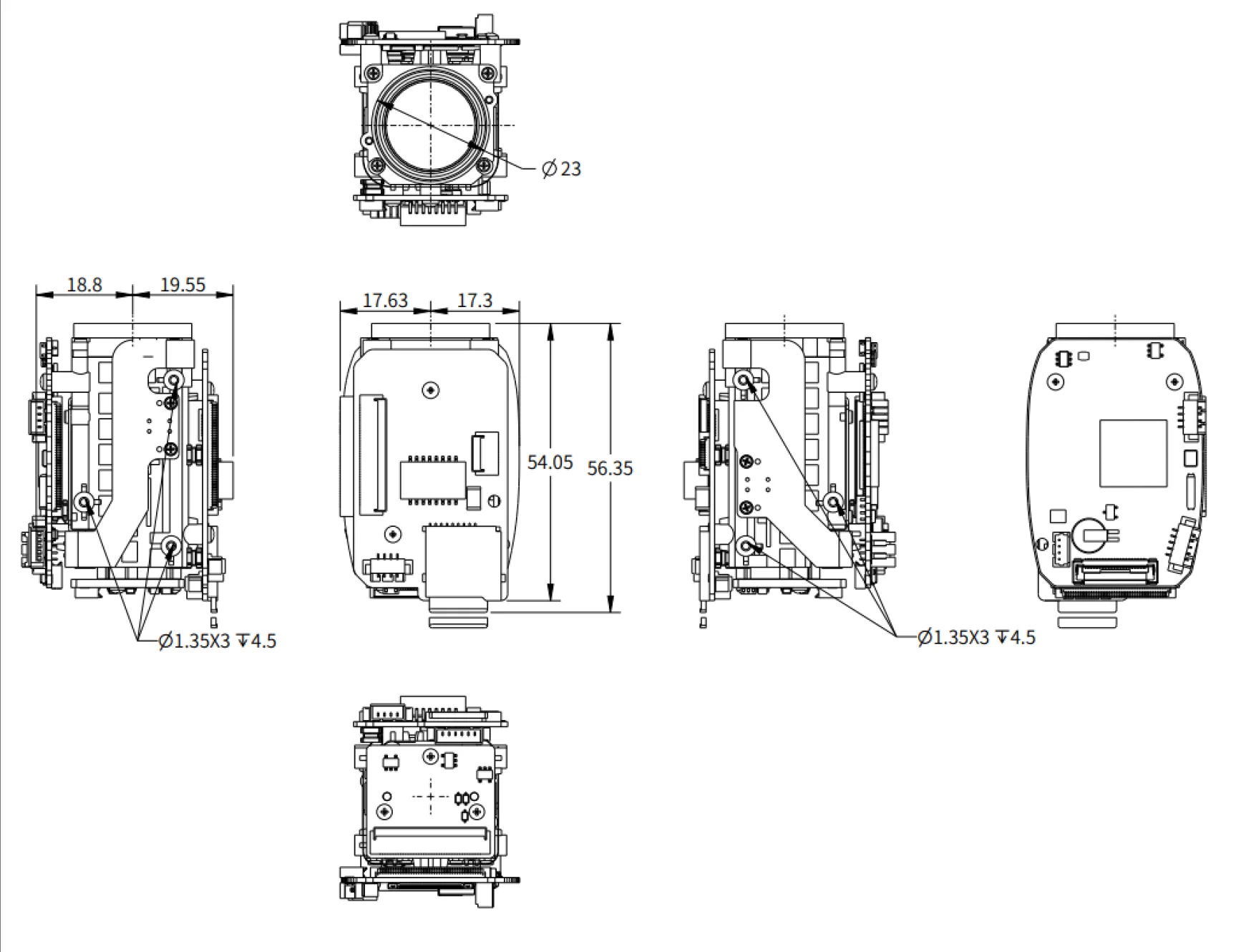 Новый модуль миниатюрной IP-камеры с зумом 3X (3,85–13,4 мм), 12 МП, 4K, 8 МП, NDAA-совместимый, компактный дизайн, без искажений, EIS, модель 2026 года (art.: 3920db8a69d61) - 3920db8a69d61