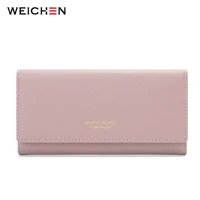 weichen brand designer women long wallet multiple storage wallets female artificial leather coin phone purse ladies clutch new