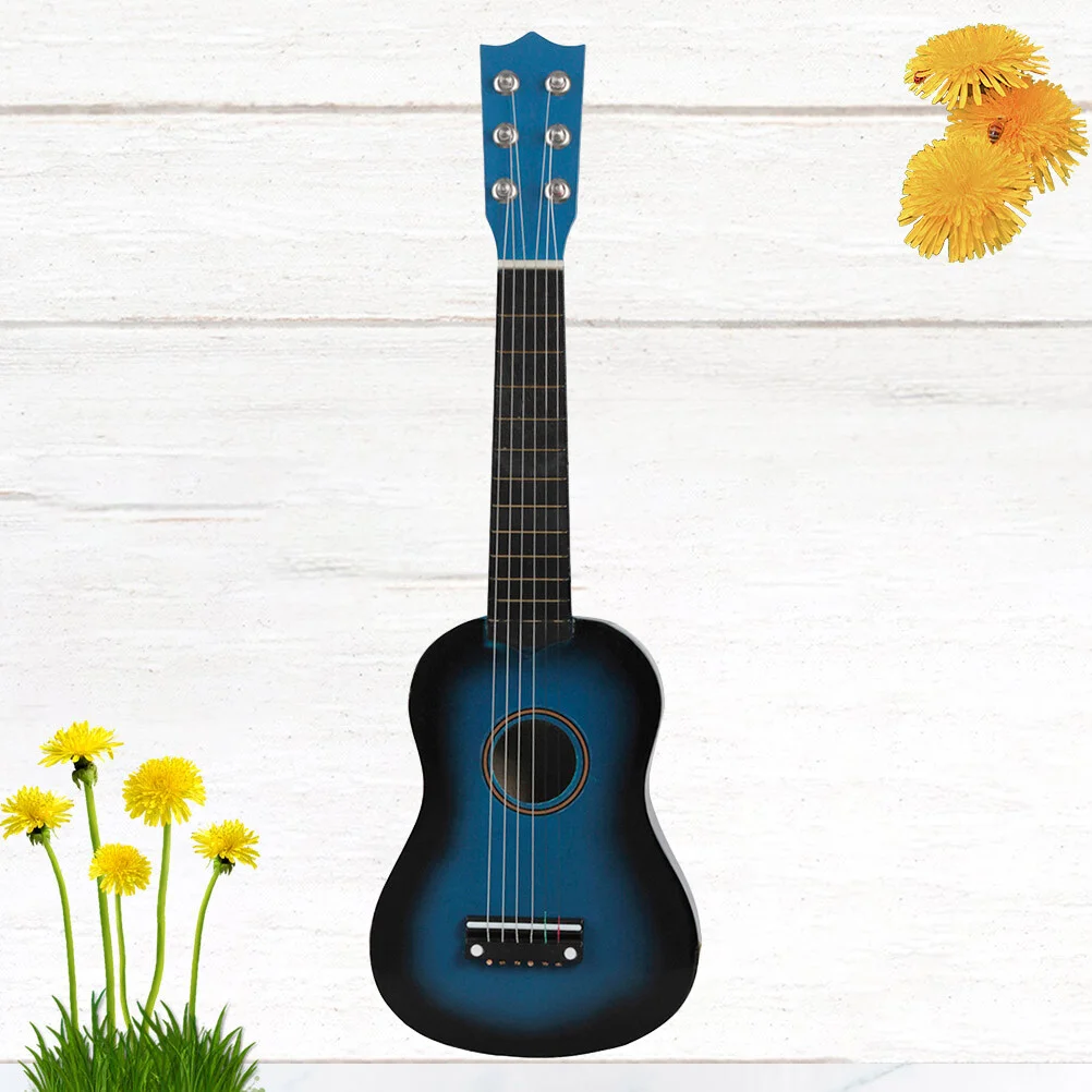 

21 Inch Kids Toys Ukulele 6-string Music Instrument Kdis Folk Guitar Wooden Child