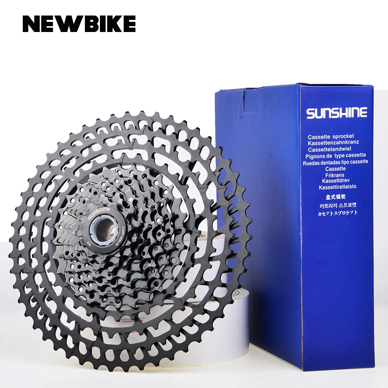Sunshine Mtb10 11 12 Speed Cassette 46t 50t 52t HG M9000 M8000 Bicycle Parts CNC Black Freewheel Mountain Bike Component Bolany