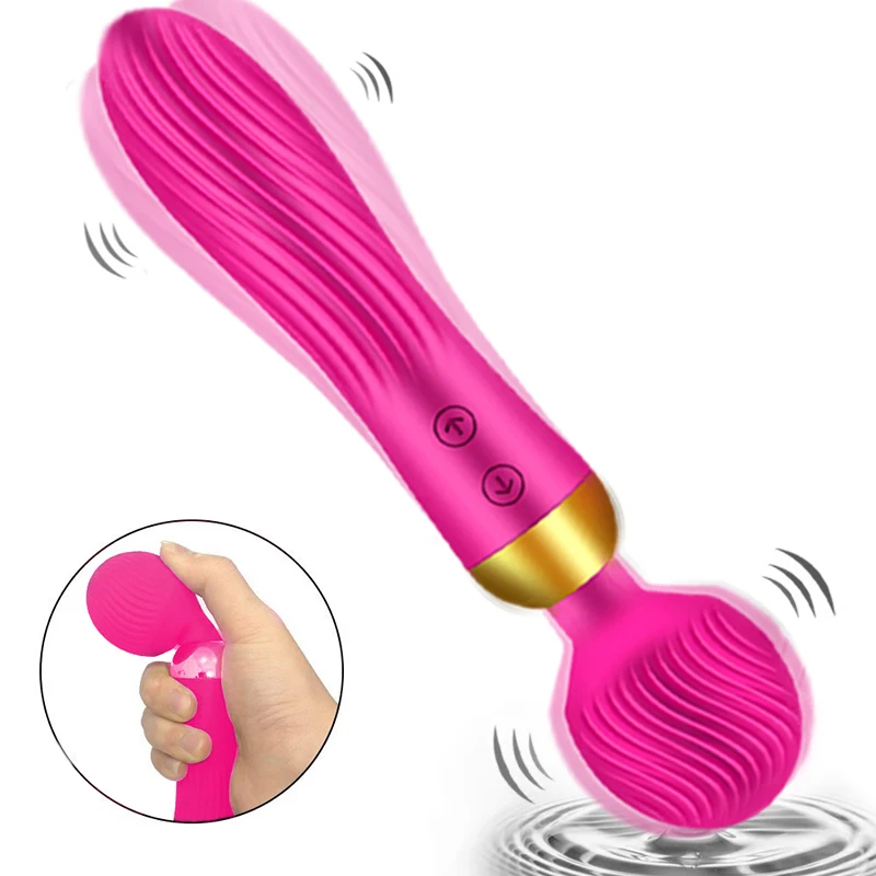 

18 Speeds Powerful AV Magic Wand Vibrator Sex Toys For Women G Spot Clitoris Stimulator Dildo Dual Motors Toys For Muscle Adults