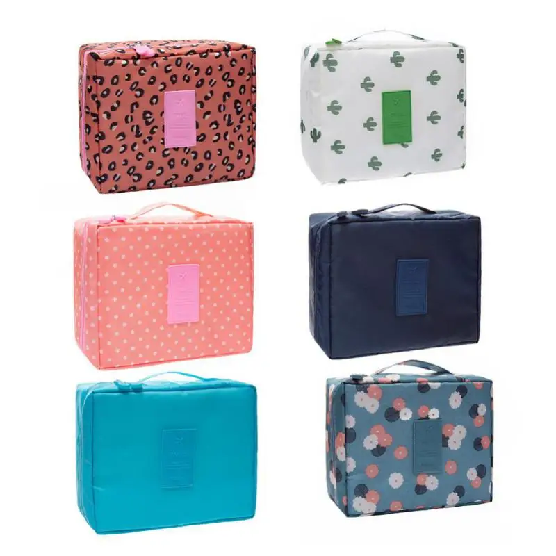 Портативная дорожная сумка-органайзер косметичка тканевое нижнее белье сумка