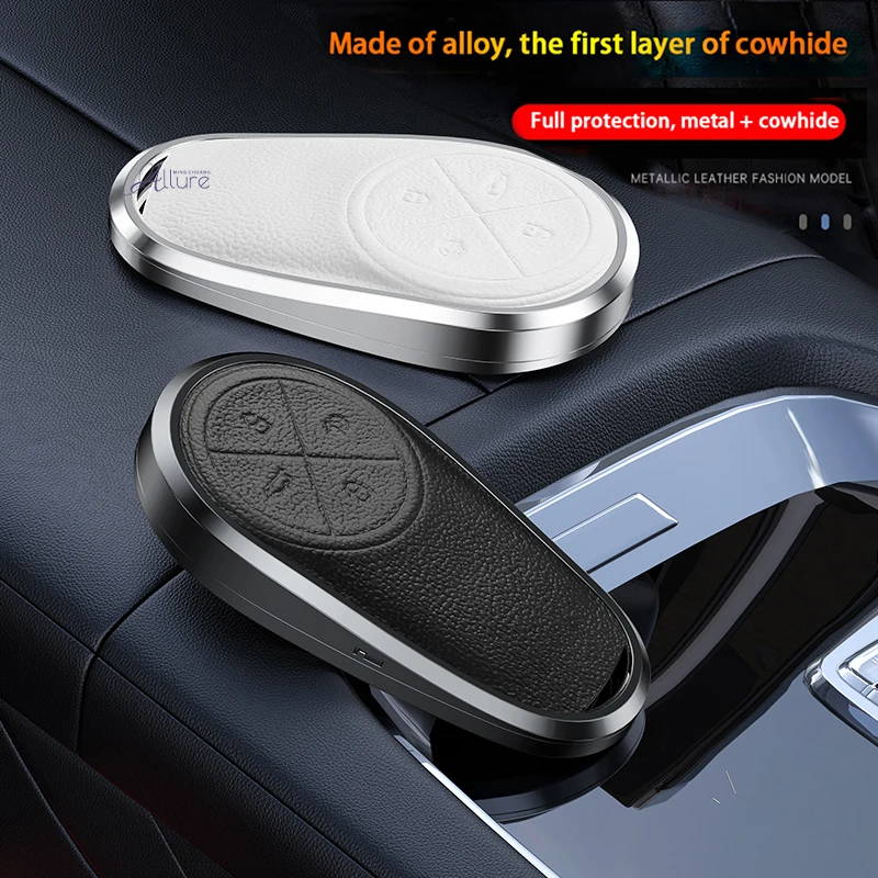 

Car Key Case Cover Shell Bag Aluminum Alloy All Inclusive Protective Shell for NiO Wei Lai Es8 Es6