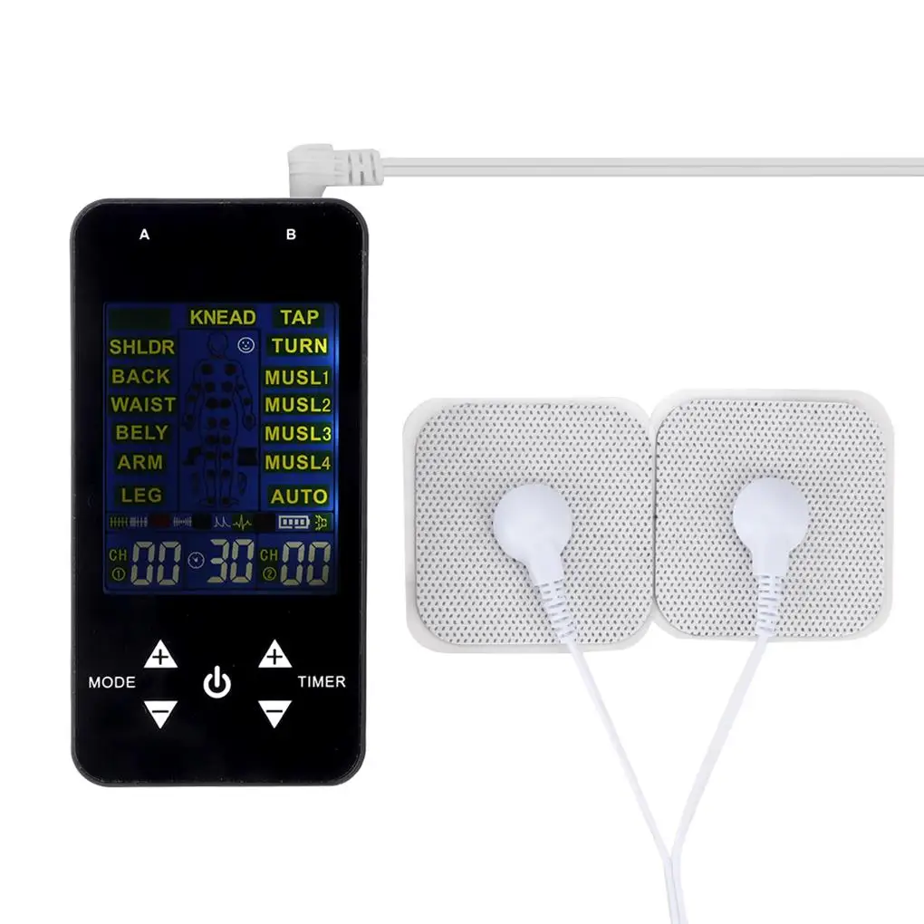 

TENS EMS Electric Massager Pulse Muscle Stimulator Electrode Pads Digital Ease Pain Machine