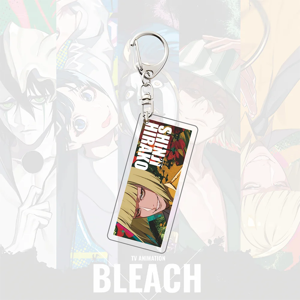 Фото Акриловый брелок BLEACH x LAM SOUL ART SHOWCASE, фигурки Улькиорры, Рируки, Майури, Кисуке, Шинджи, в стиле стрит-арт, подвеска для сумки, подарок №2