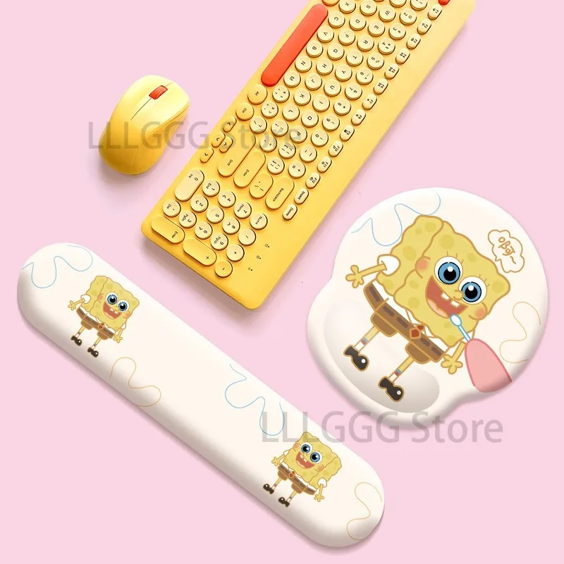 3D коврик для мыши Губка Боб Мультяшные аниме подставки рук под запястье Патрик