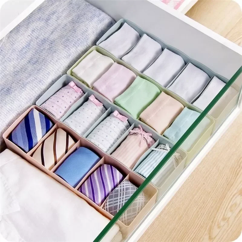 

20225 Compartment Multi-Purpose Underwear Bra Tie Drawer Storage Box Makeup Organizer Drawer Clothes Socks Case Drawer Organizer