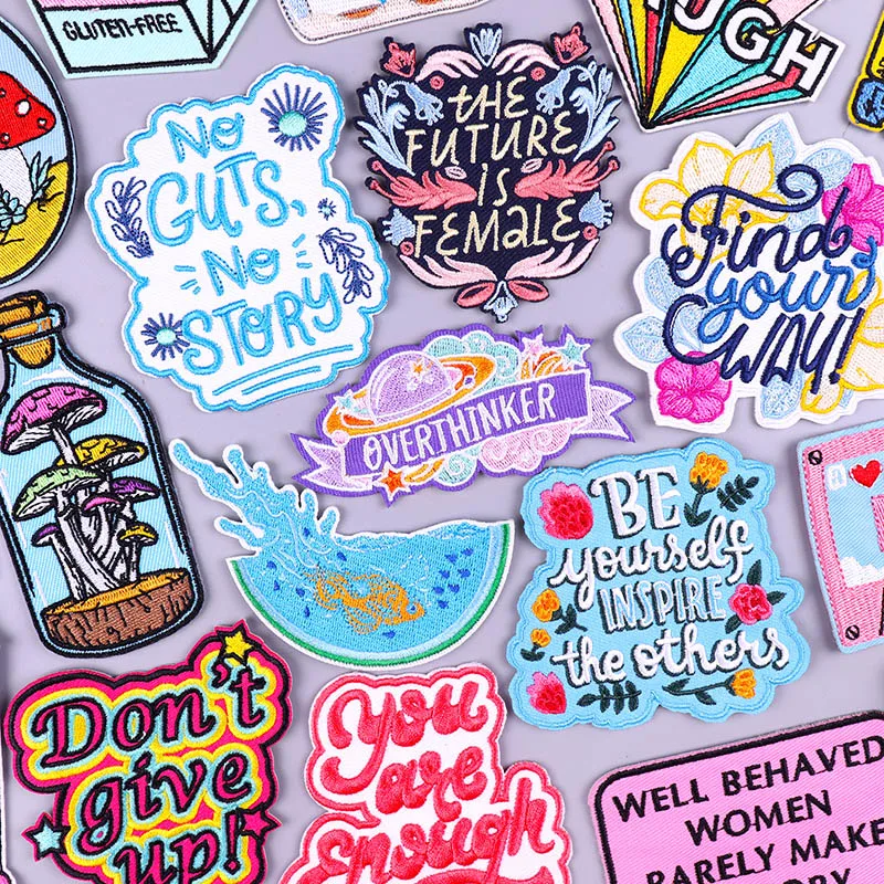 

Cartoon Letter Embroidery Patch On Clothes Iron On Patches For Clothing Thermoadhesive Patches Stickers DIY Sewing Applique