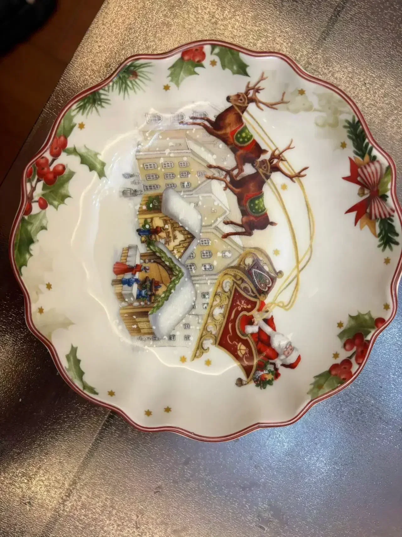 Deutsch v Bao inairr Weihnachten Kekse rechteckige Platte Tasse Salat G quattro Dessert Obst halter