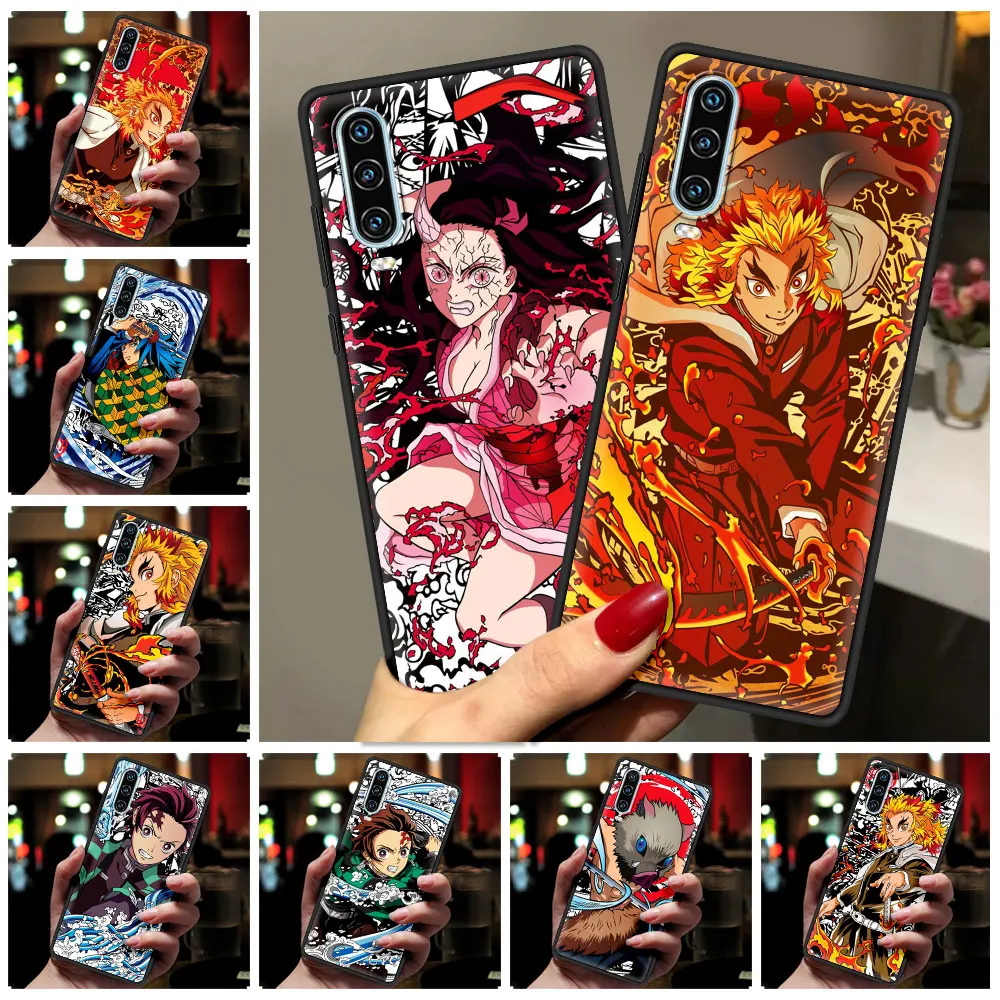 

Demon Slayer Cute Anime Case For Huawei P50 P40 P30 Lite E P20 Pro Y9 Y7 Y6 2019 P Smart 2021 Z Y6p Y7a Y9s Phone Cover Funda