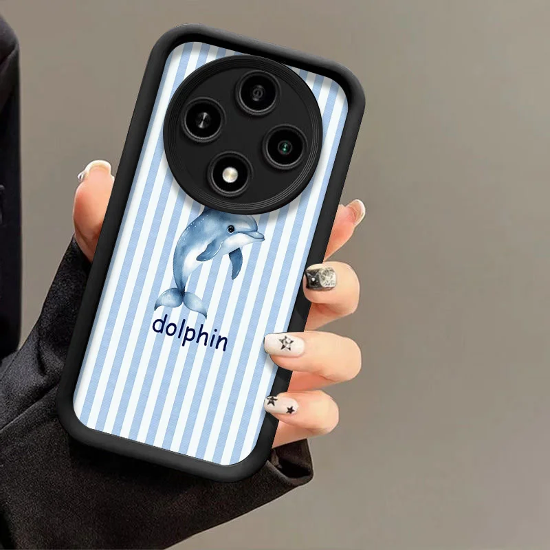 Фото Летний охлаждающий чехол для телефона с принтом «Акула и краб» для Huawei Honor 400 200 Lite 100 Magic 8 7 6 5 PRO X9 X8 5G, мягкий чехол-накладка №4