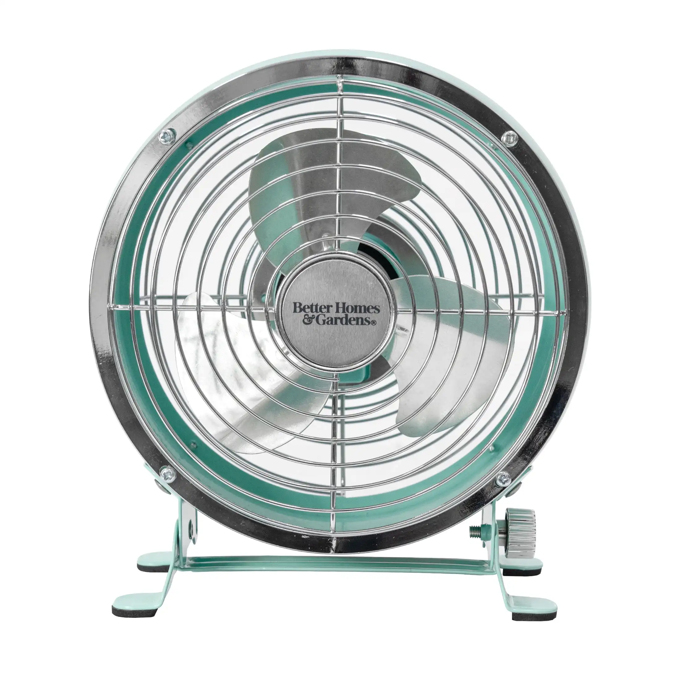 

Better Homes and Gardens BHG 5 Inch Retro Drum Fan with USB-C plug Mint