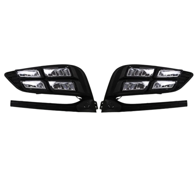 

LED DRL Daytime Running Lights Fog Light Driving Bumper Fit for Chevy Cruze 2016-2018