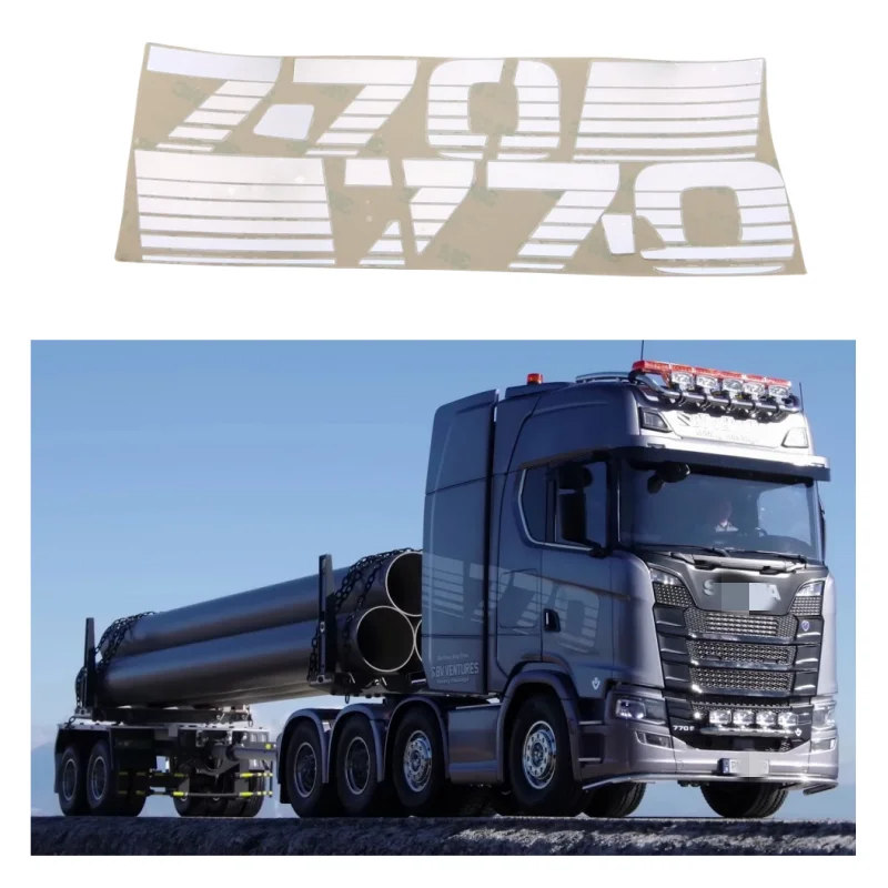 Металлическая наклейка с логотипом для радиоуправляемого грузовика Tamiya 1/14 Scania