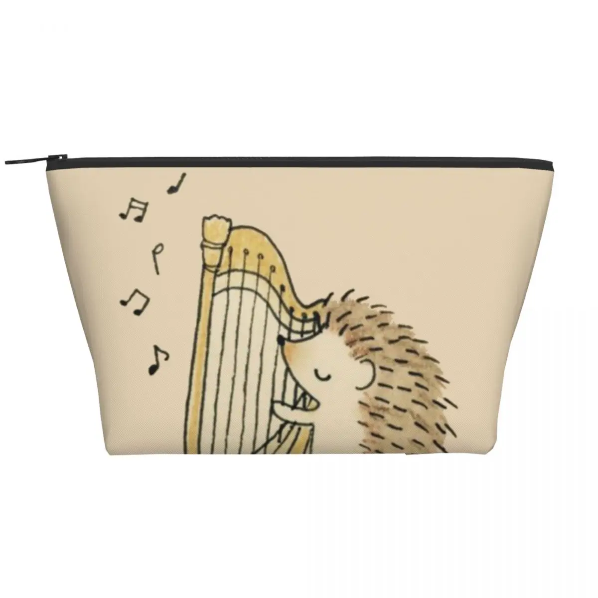 

Трапециевидные портативные косметички с рисунком ежика для игр, сумка для ежедневного хранения косметики, косметичка для путешествий, сумка для туалетных принадлежностей