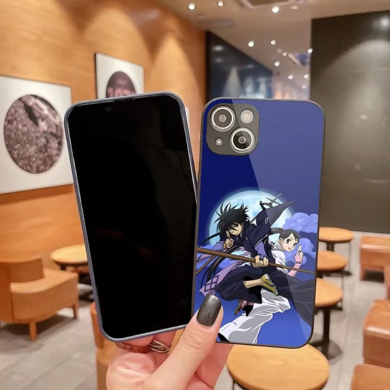 Мультяшный чехол Kekkaishi для телефона iPhone 14 13 12 11 Pro Max X XR XS 8 7 Plus, цветной чехол из жидкого стекла