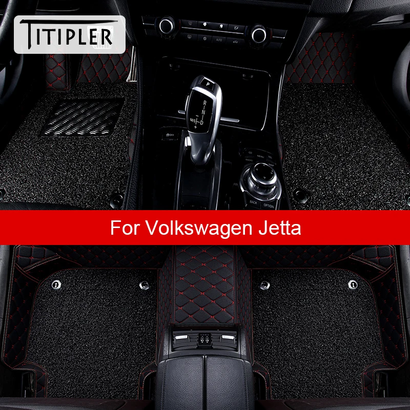 TITIPLER Car Floor Mats For VW Jetta Foot Coche Accessories Auto Carpets