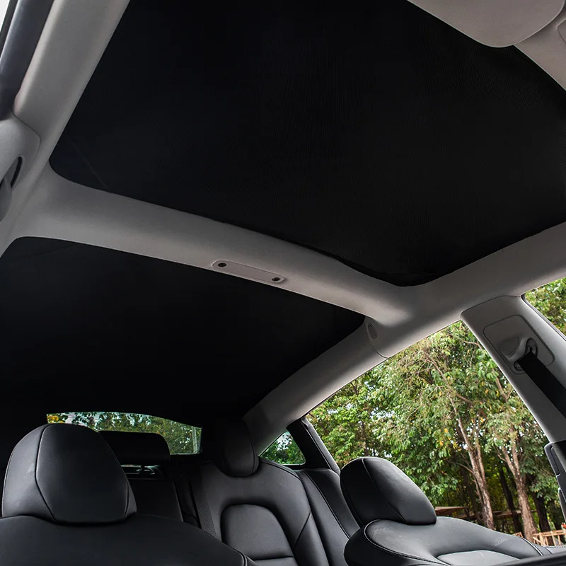 

For Tesla Model 3 ModelY 2020-2022 Front Rear Sunroof Sunshade Sunscreen Heat Insulation Encrypted Sunshade Net Car Accessorie