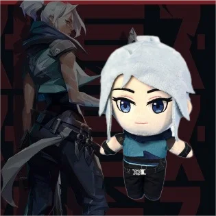 

Плюшевая игрушка-Джетт Valorant, плюшевые игрушки, кавайная игра, безопасная мягкая плюшевая кукла из мягкого хлопка, подарок на день рождения, детская игрушка