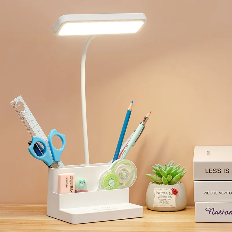 

Led Desk Lamp Touch 3 Colors Stepless Dimmable Foldable Table Lamp Bedroom Study Bedside Reading Eye Protection USB Desk Lights
