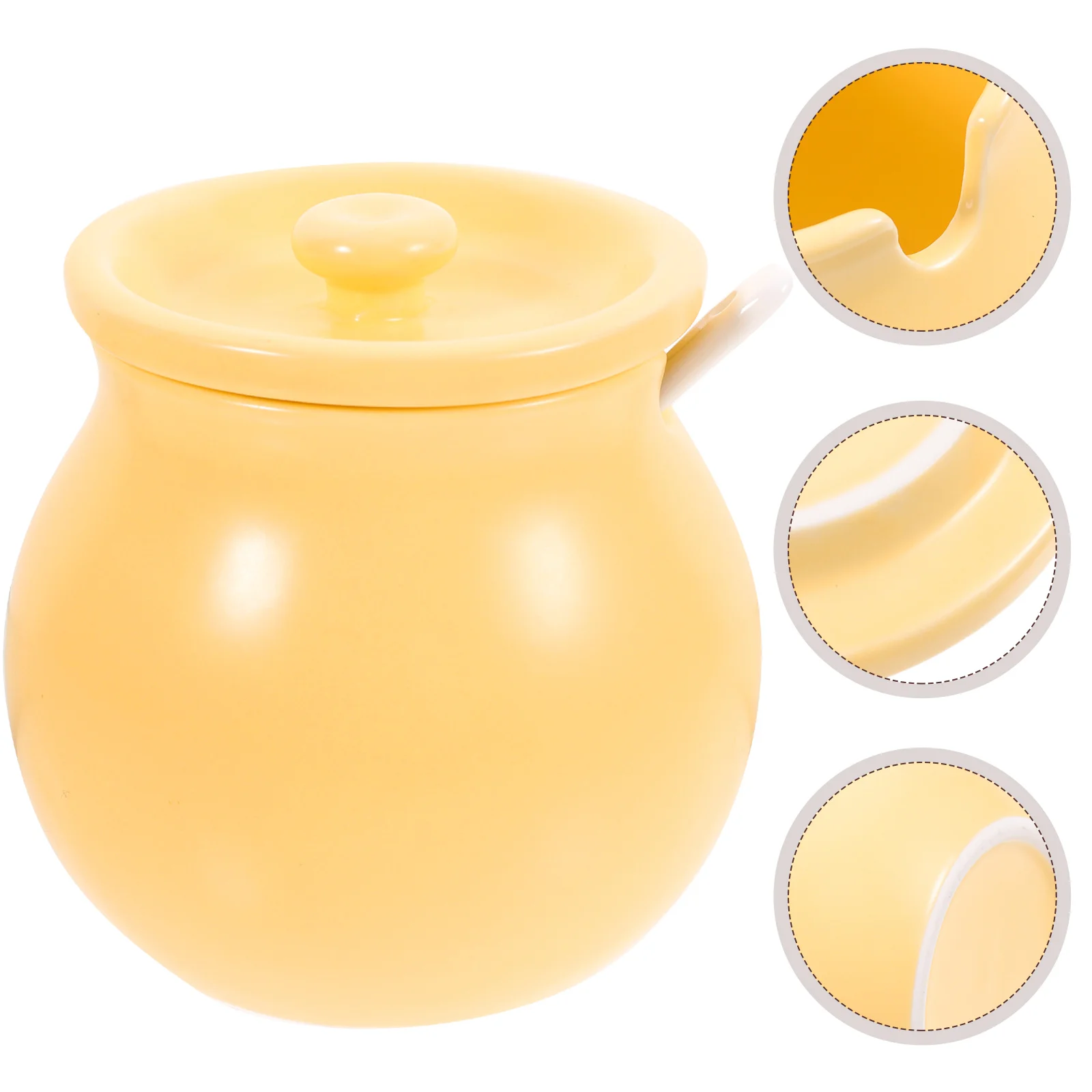 

Container Seasoning Jar Condiment Ceramic Lovely Desktop Household Compact Chinese Kitchen Accessories Condiments Containers