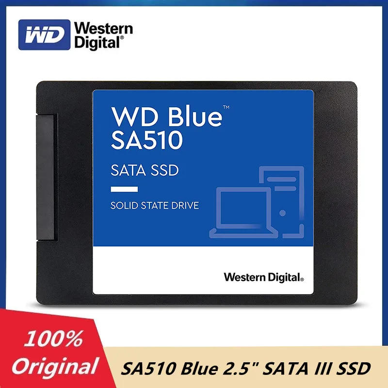 

Western Digital WD Blue SA510 250GB 500GB 1TB 2TB SSD 2.5"SATA III Internal Solid State Drive Up to 560 MB/s For Desktop Laptop