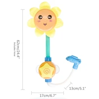 1pcs baby bath sunflower shower head bath shower toy water sprayer water pump shower faucet for children bathtub toy