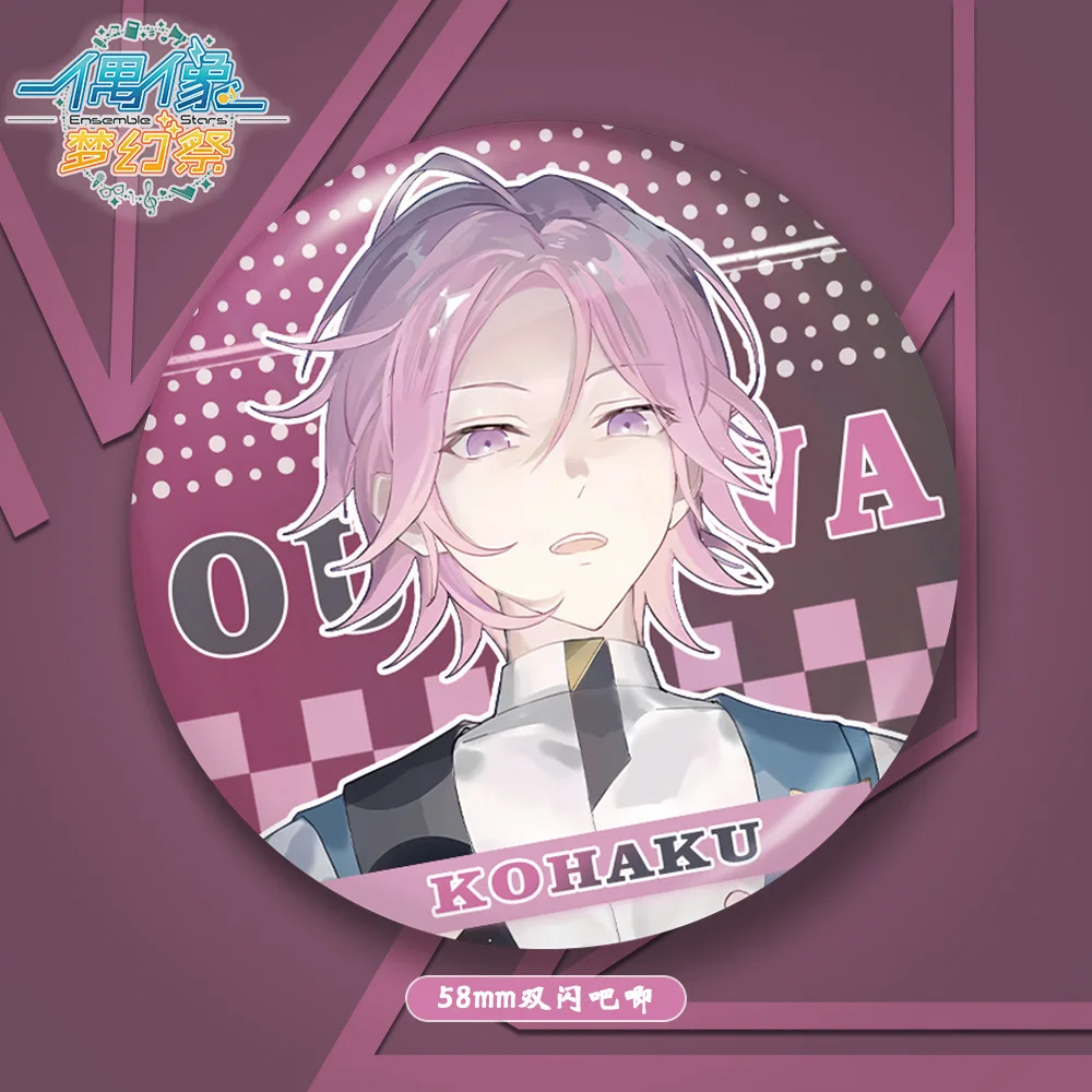 Металлический значок с аниме фигурками SHIRATORI AIRA Oukawa Kohaku