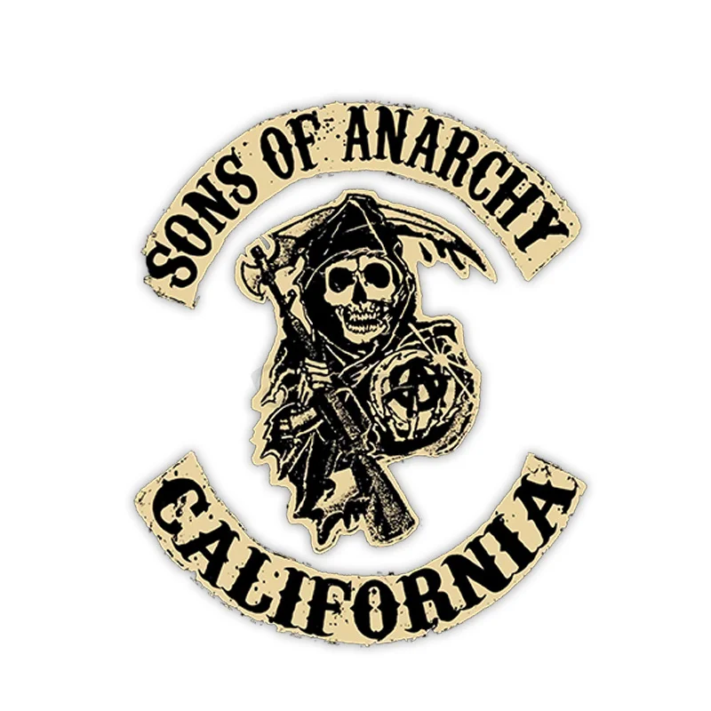 

Персонализированная наклейка Jump Time 13X13 см Son of Anarchy, водонепроницаемая и солнцезащитная наклейка для ремонта багажника