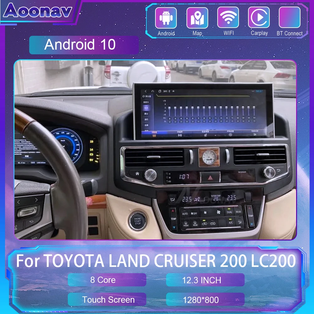 

Автомагнитола 2 Din на Android для TOYOTA LAND CRUISER 200, LC200, 2016, 2017, 2018, 2019, 2020, GPS-навигация, стерео, мультимедийный плеер