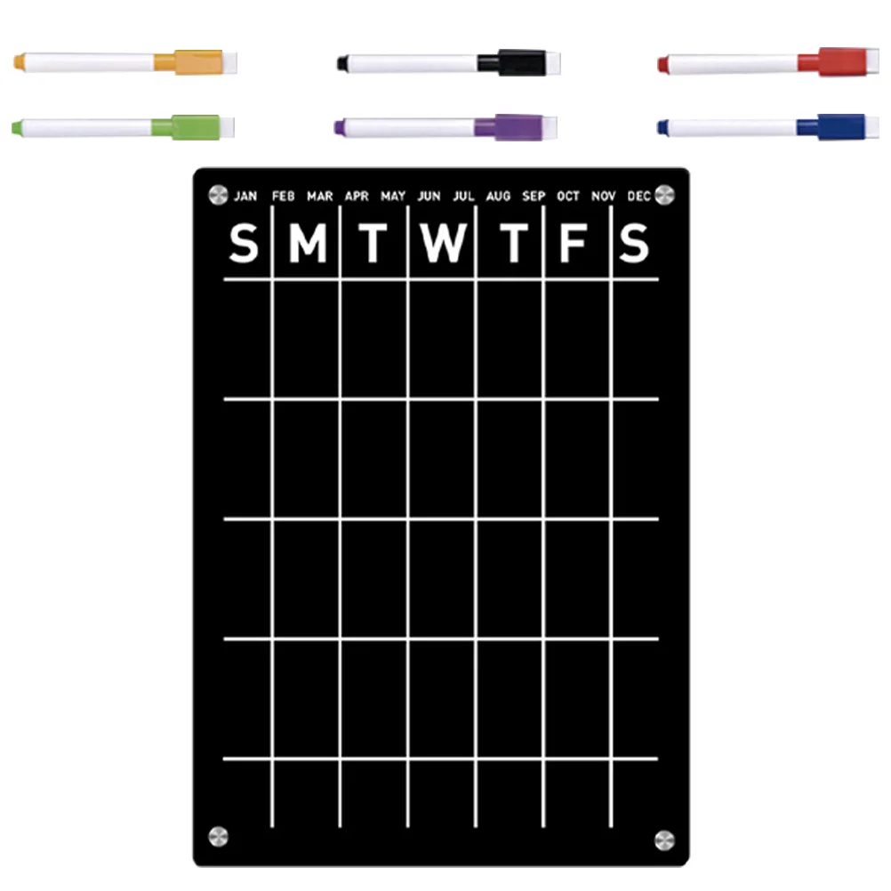 

Fridge Do List Board Magnetic Refrigerator Acrylic Wall Dry Erase Schedule Plan
