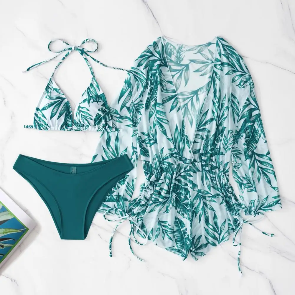 

3 шт./комплект, женское бикини на шнуровке