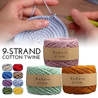 29 colors 100g hand knitted cotton 9 strand twine diy wool crochet thread bag summer hat handmade knit yarn thread material