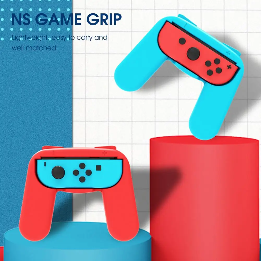 

2Pcs Gaming Grip Non-slip Wear-Resistant Gamepad Modification Left Right Joystick Controller Holder for Switch OLE Gamepad