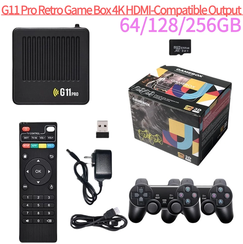 Домашняя консоль G11 Pro в стиле ретро встроенная 10000+ ретро-игр Plug and Play совместимый