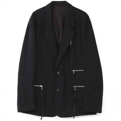 

and Autumn winter new style multi-zipper original design splice new style suit