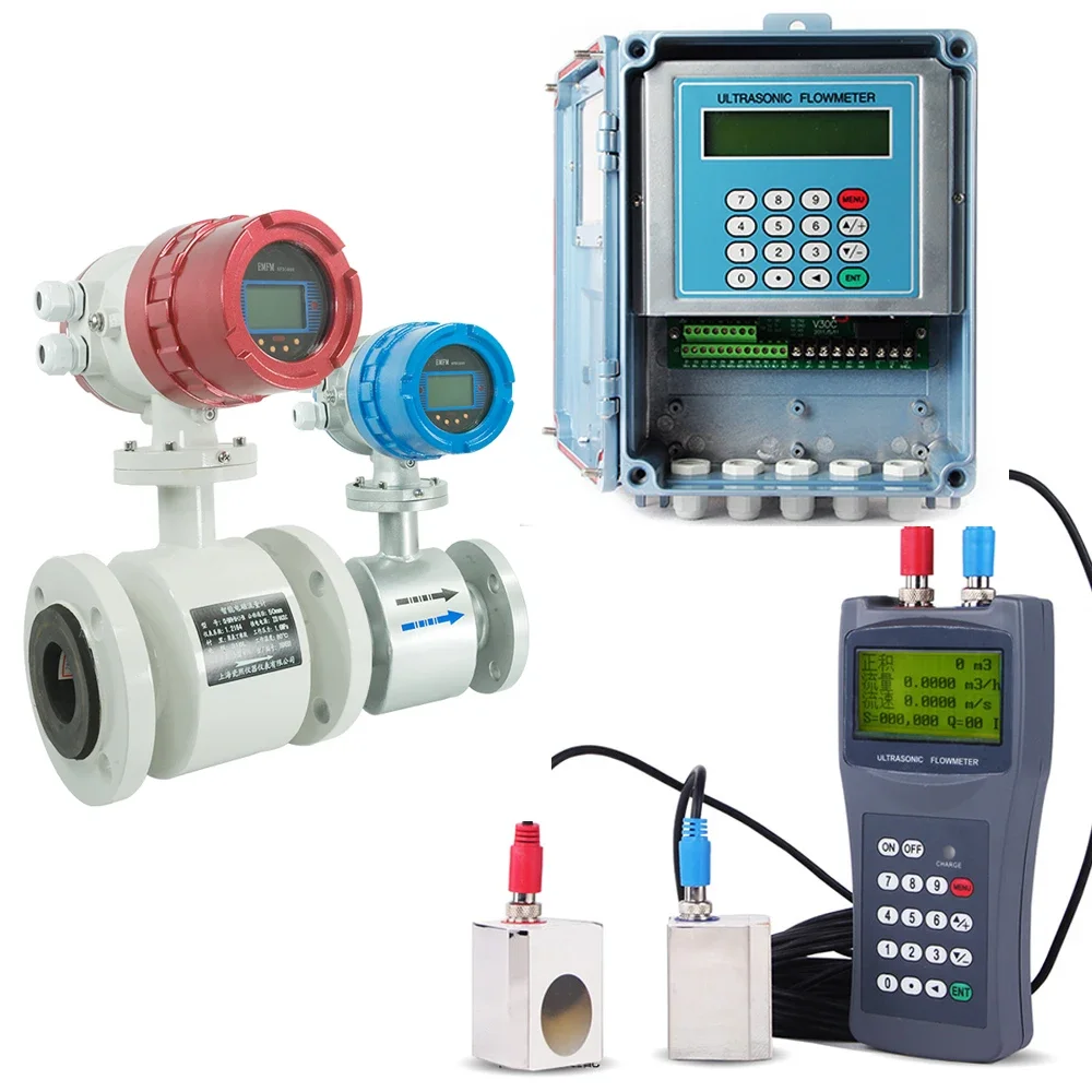 

Ultrasonic Flow Meter Electromagnetic Flow Meter Handheld Clamp on Flowmeter