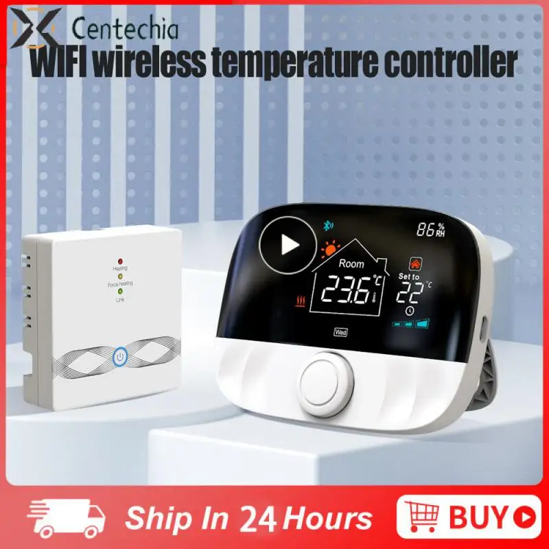 

Voice App Remote Home Heating Gas Boiler Tuya Wifi Temperature Controller Programmable Control Wireless Thermostat Rf433