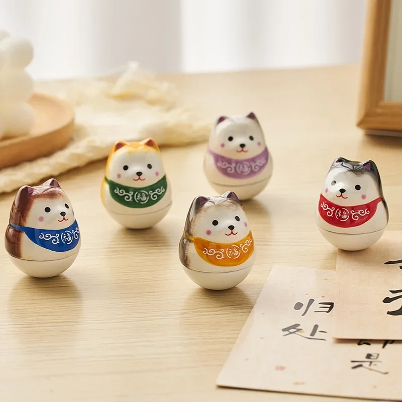 Миниатюрный корги собака вверх дном офисные Креативные украшения Милая