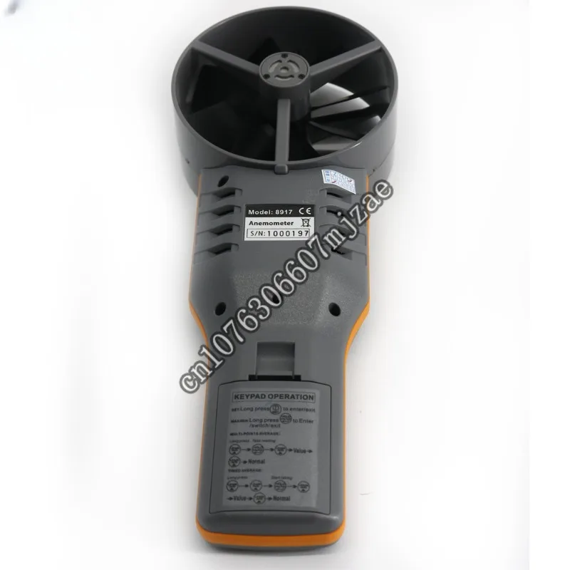 

AZ8917 Handheld Anemometer Air Temperature and Humidity Meter Digital Wind Speed Tester