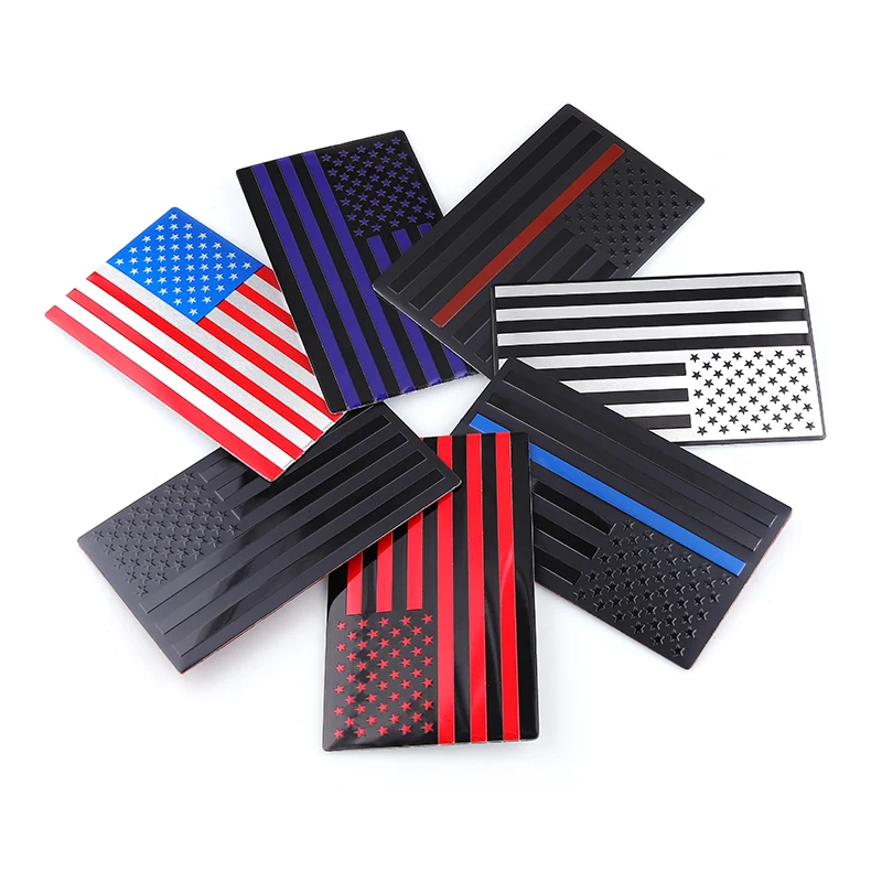 

3D разноцветный Национальный флаг США Наклейка На Автомобиль инструменты эмблема значок Подходит для всех автомобилей декорации автомобильные аксессуары