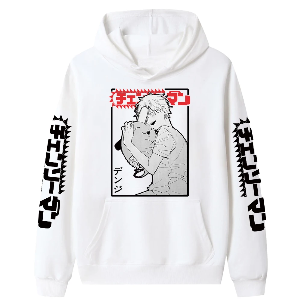

Толстовки с капюшоном для мужчин и женщин, Аниме Манга, цепная пила, уличная одежда с принтом Makima Denji, Модные свитшоты большого размера, худи, пуловер, спортивный костюм