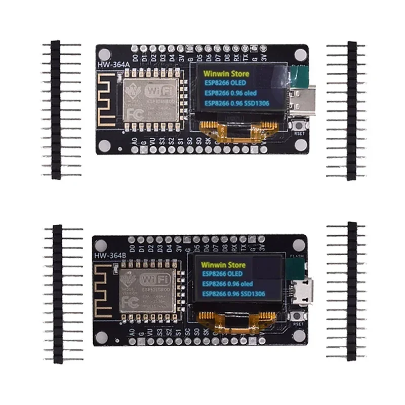 Плата разработки NodeMCU ESP8266 с 0,96-дюймовым OLED-дисплеем CH340G ESP-12E WiFi-модулем TYPE-C USB для ArduinoMicropython (art.: 3920cfd66650f) - 3920cfd66650f