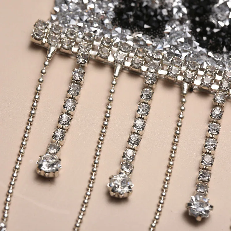 Нашивки с кисточками и надписью Любовь термонаклейки со стразами аппликацией