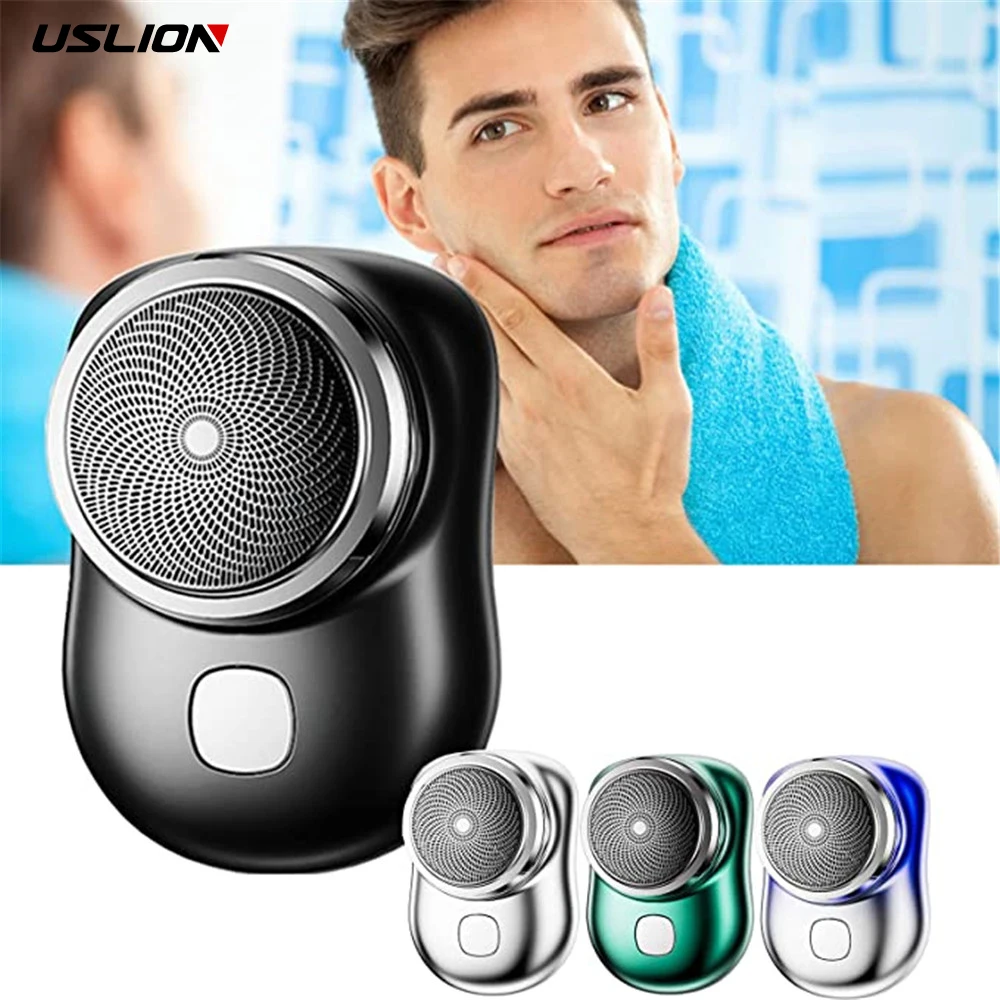 

Портативный бритвенный станок USLION Mini-Shave, дорожная Бритва для мужчин, моющаяся перезаряжаемая бритва, безболезненная Бритва для влажного и сухого бритья лица и бороды