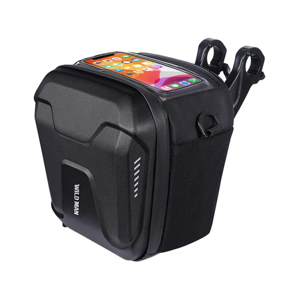 

3L WILD MAN-GS9 Multifunctional Touch Screen Handlebar Bag EVA Hard Shell Cycling Front Bag for Mountain Bike